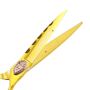 FnLune Vg - 10 6 Inch Gold Diamond Hairdressing Scissors - FnLune