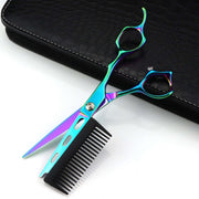 FnLune VG - 10 6 Inch Laser Flat Scissors Hairdressing Scissors - FnLune