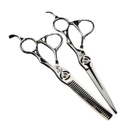 FnLune VG - 10 6.0 Inch Silver Hairdressing Scissors - FnLune