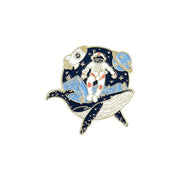 FnLune Whale Astronaut Drift Bottle Pin - FnLune