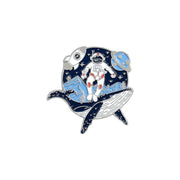 FnLune Whale Astronaut Drift Bottle Pin - FnLune