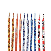FnLune World Famous Paintings Series Colorful Trend Fashion Colorful Flat Shoelaces Flat Canvas Sneakers Shoe Laces Shoes Strings - FnLune